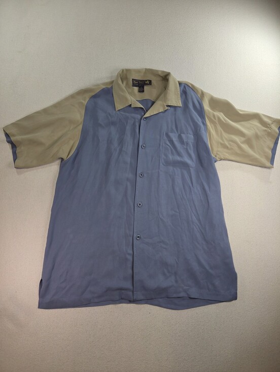Nat Nast Other - Nat Nast Silk Colorblock Shirt Men’s Large